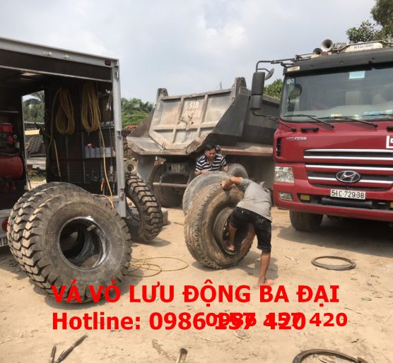 Vá vỏ lưu động xe tải