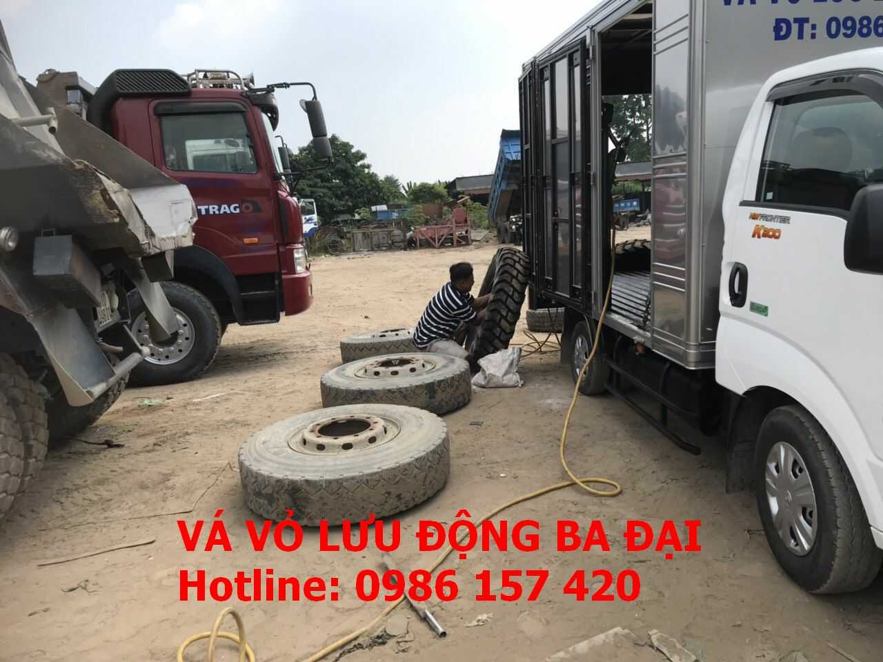 Vá vỏ lưu động xe tải